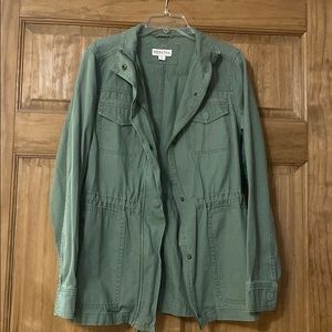 Womens green utility jacket